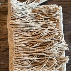 Free People Tan Fringe Scarf